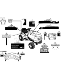 Page E Diagram and Parts List for 13AO771H055 2008 Yard Man Lawn Tractor